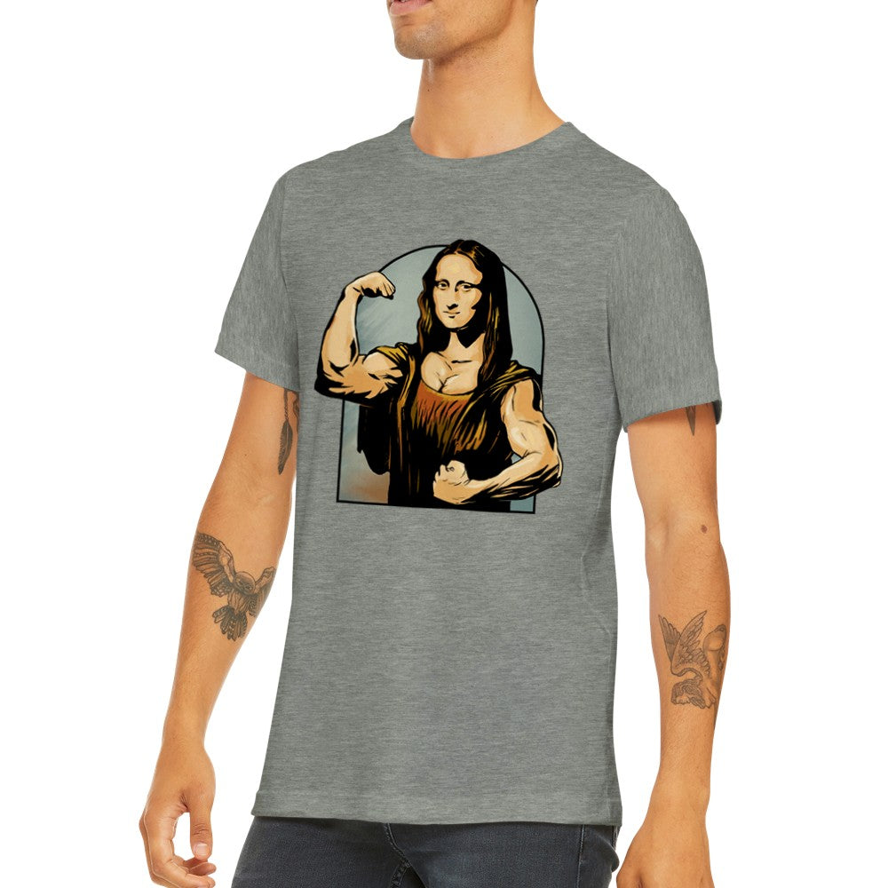 Quote T-shirt - Funny Designs Artwork - Mona Lisa Flex Premium Unisex T-shirt