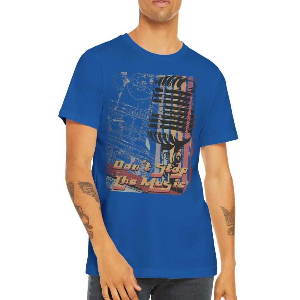 Music T-shirts - Do Not Stop the Music Artwork - Premium Unisex T-shirt