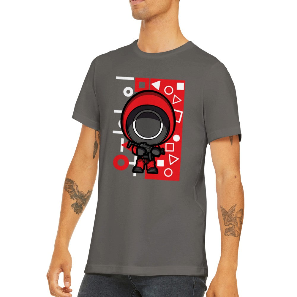 T-Shirt - Tintenfisch-Spielgrafik - Cartoon-Zeichnungskunst Premium-Unisex-T-Shirt 