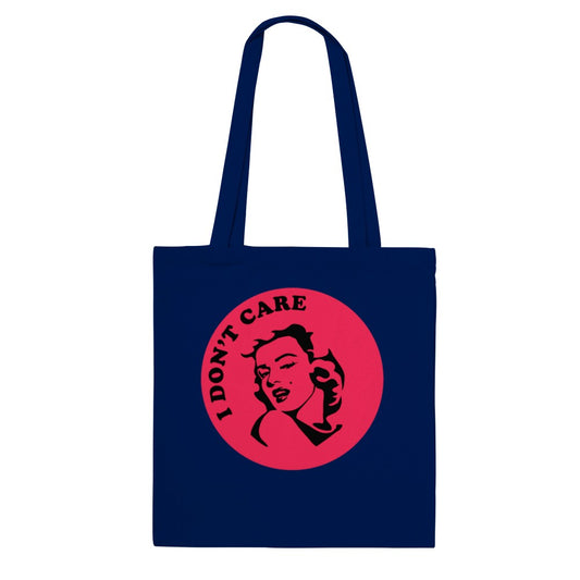 Quote Tote Bag - Marilyn Monroe - I Dont Care - Classic Tote Bag