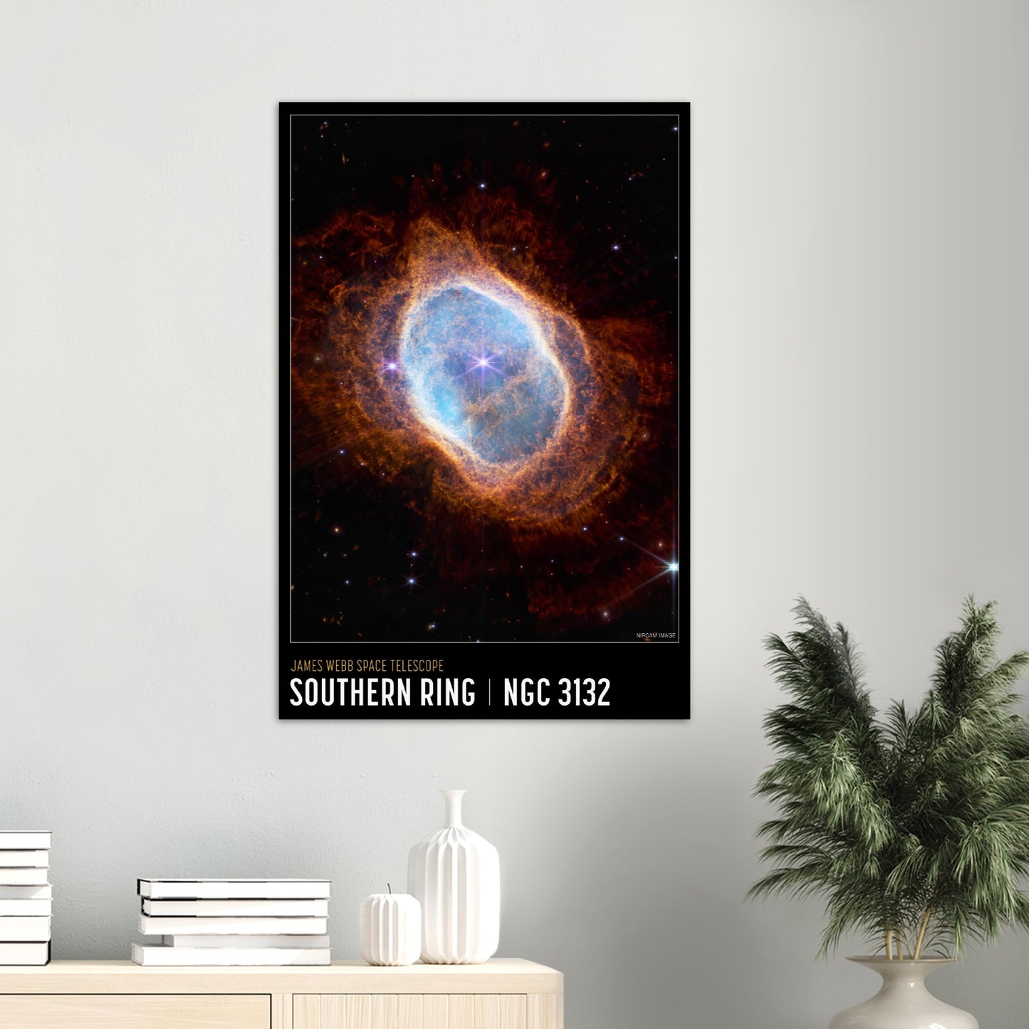 NASA Plakat - Southern Ring Nebula Poster fra NASA’s James Webb Space Telescope