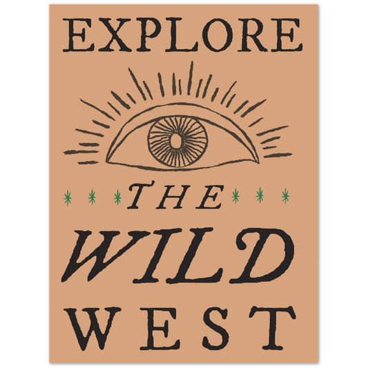 Poster - Retro Americana - Explore The Wild West