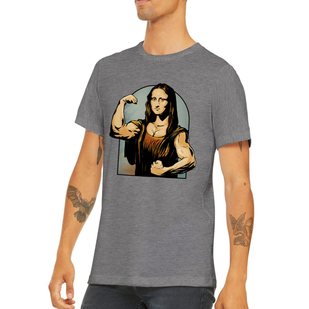 Citat T-shirt - Sjove Designs Artwork - Mona Lisa Flex Premium Unisex T-shirt