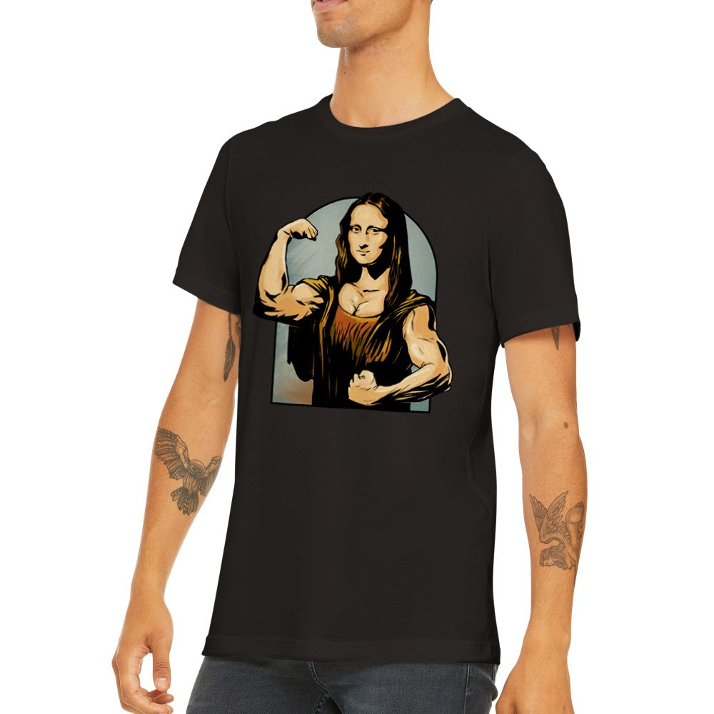 Quote T-shirt - Funny Designs Artwork - Mona Lisa Flex Premium Unisex T-shirt