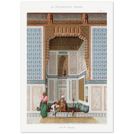 Plakat - La Décoration Arabe af Emile Prisse d'Avennes (Fra 1807-1879) PI.1.2