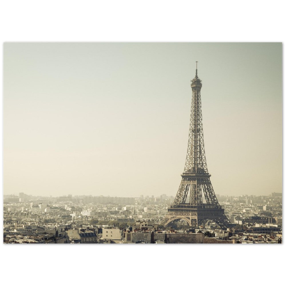 Poster – Eiffelturm Paris The Grey Tone – Hochwertiges mattes Papier