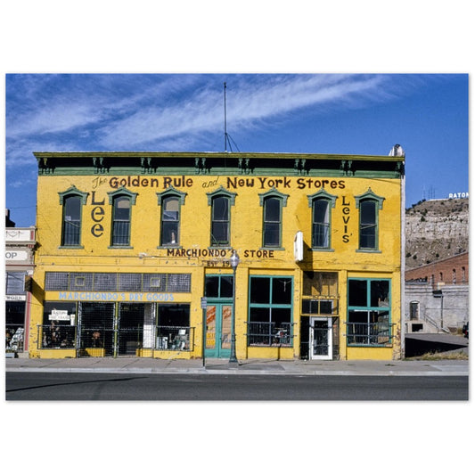 Poster Golden Rule and New York Stores, Raton, New Mexico (1991) John Margolis