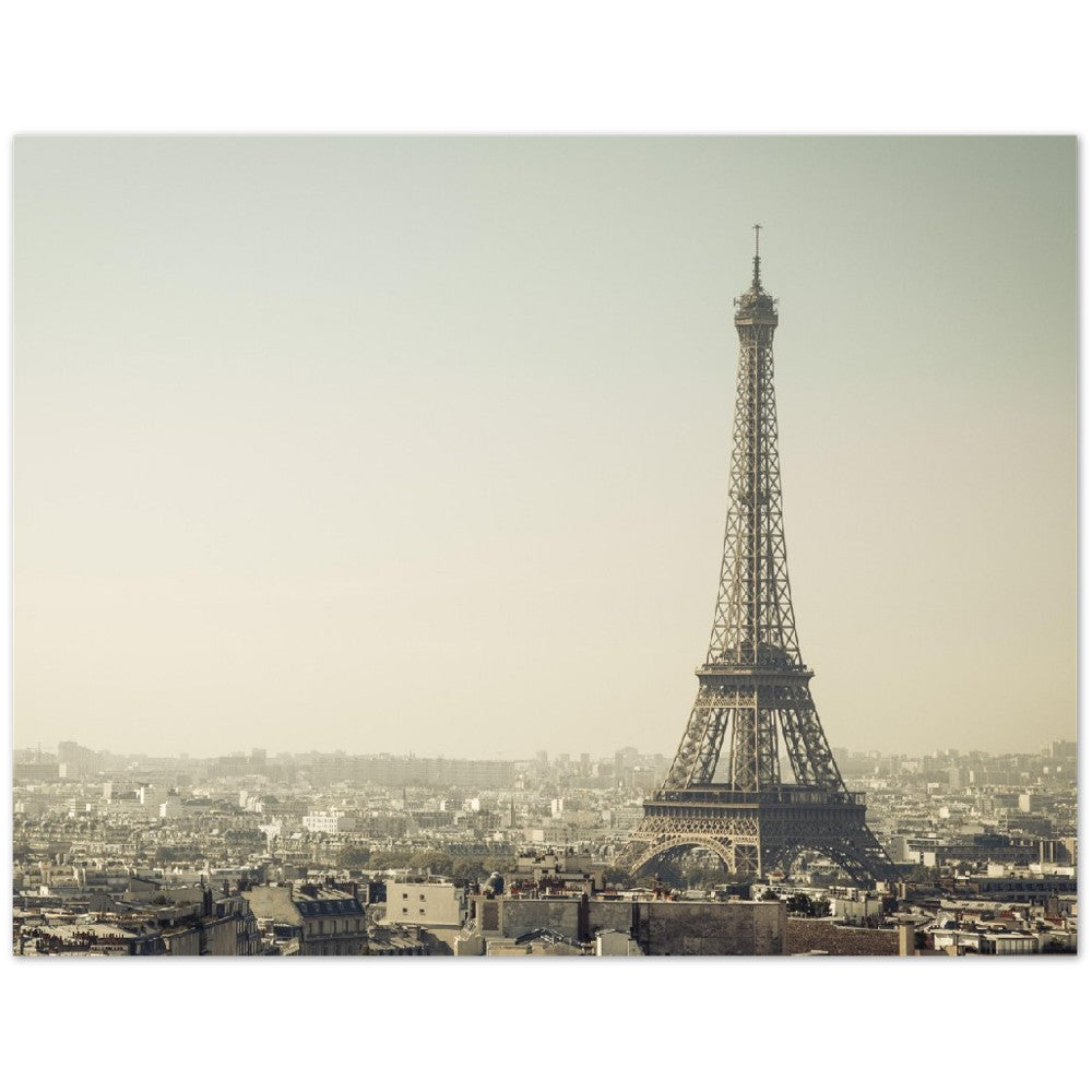 Plakat - Eiffeltårnet Paris The Grey Tone - Premium Mat Papir