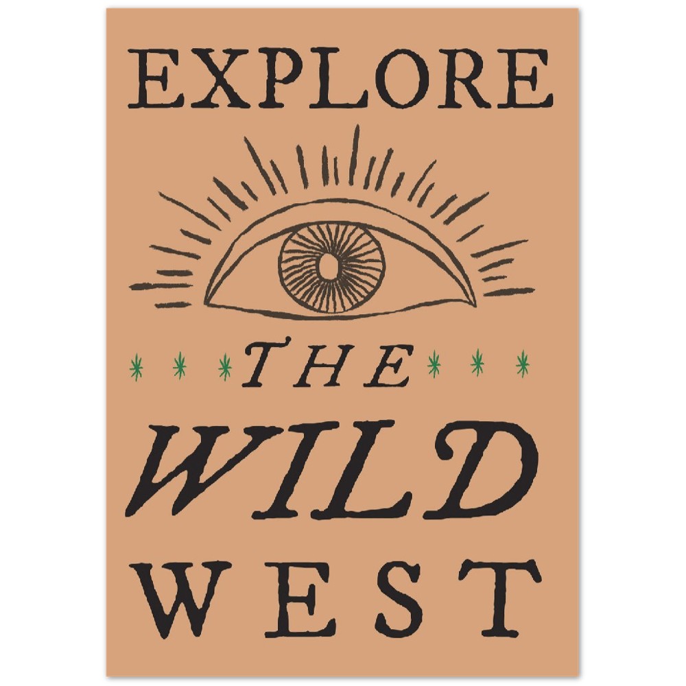 Plakat - Retro Americana - Explore The Wild West