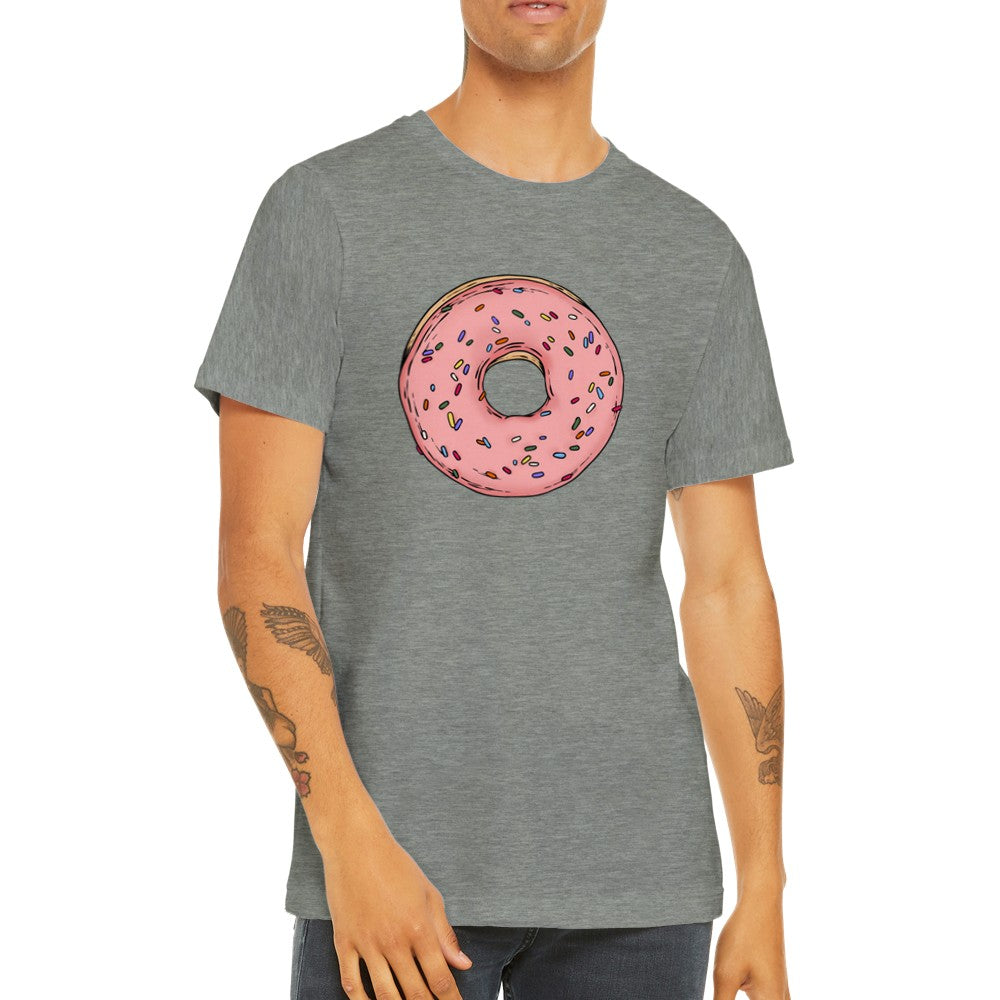 Lustiges T-Shirt - Donut Cartoon Design Premium Unisex T-Shirt