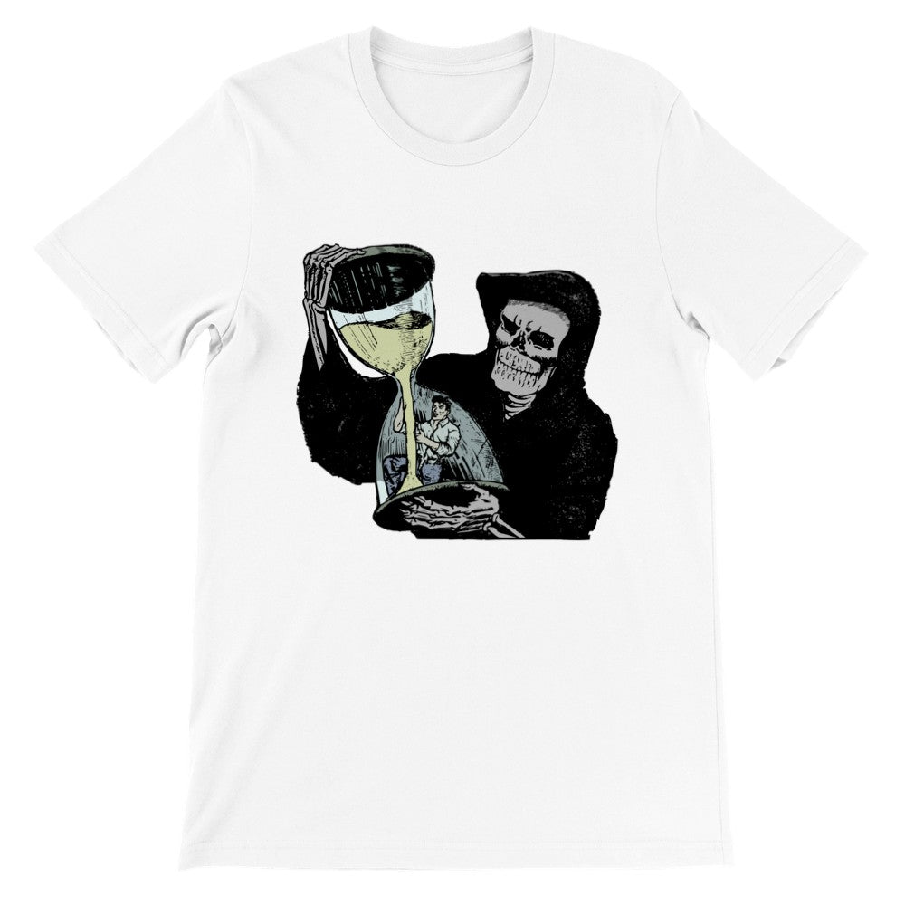 Artwork T-shirt - Grim Reaper Times Up Artwork - Premium Unisex T-shirt