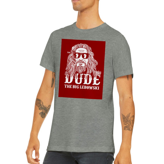 T-Shirt - Lebowski Artwork - The Dude Red - Premium-Unisex-T-Shirt