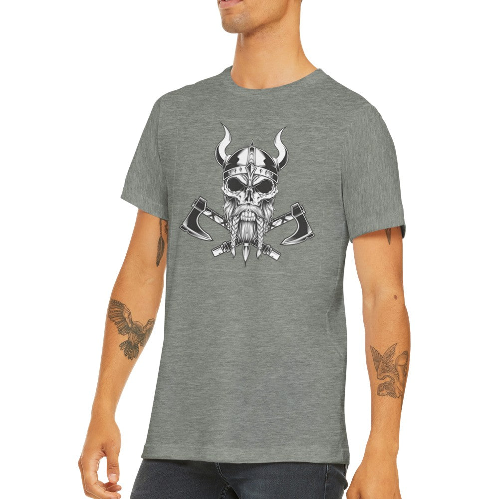 Zitat T-Shirts - Vikings Dobble Axe Artwork Premium Unisex T-Shirt