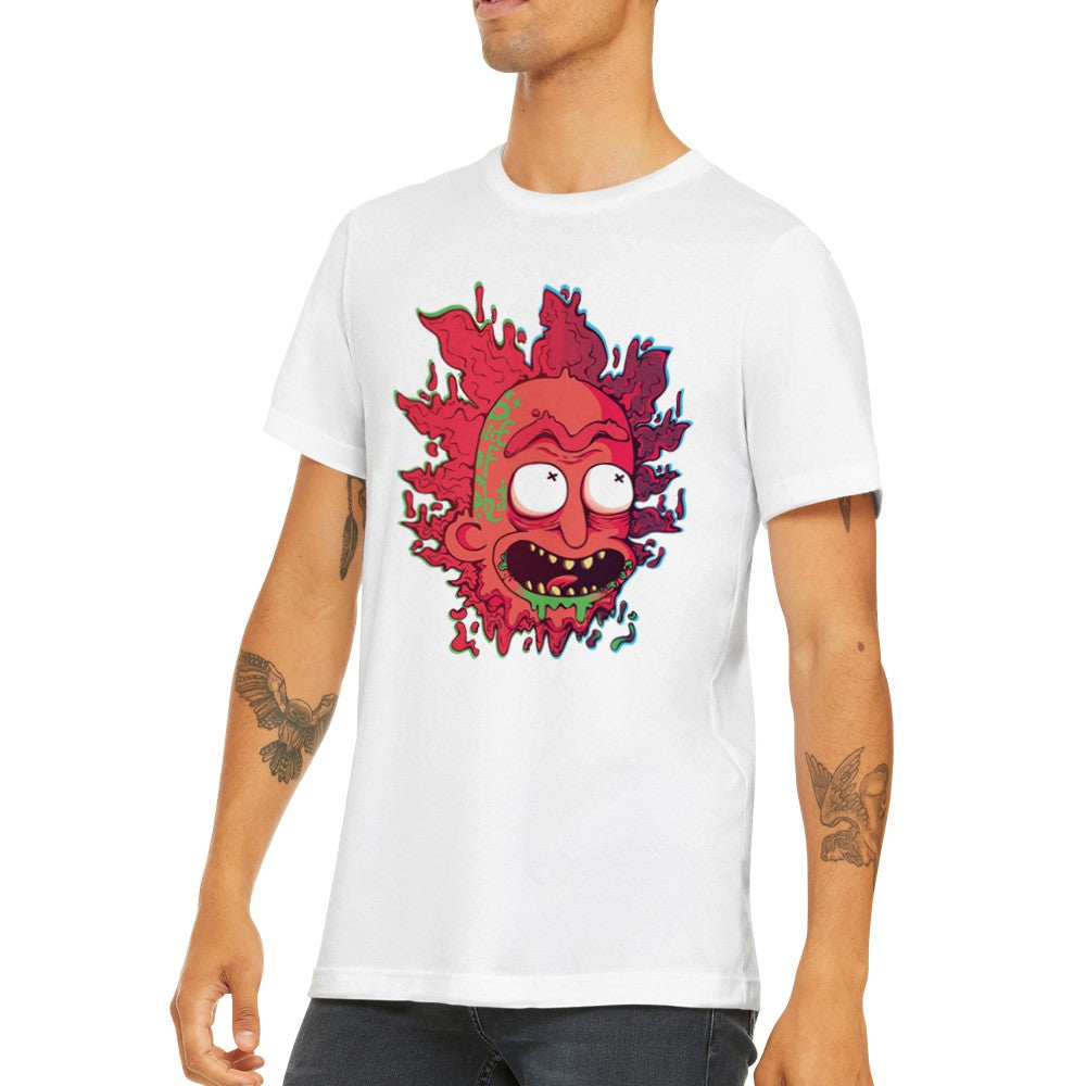 T-Shirt - Rick Artwork - Crazy Rick Stück Premium Unisex T-Shirt