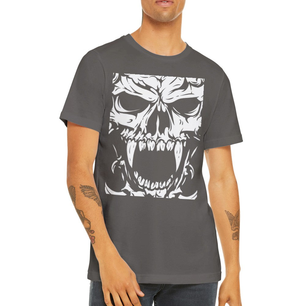 Artwork T-shirts - Evil Deamon Skull - Premium Unisex T-shirt