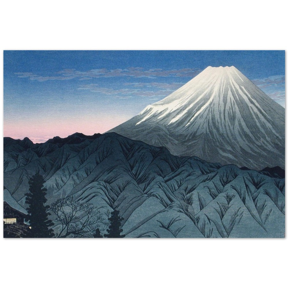 Plakat Mount Fuji From Hakone (1930) af Hiroaki Takahashi - Klassisk Mat Papir