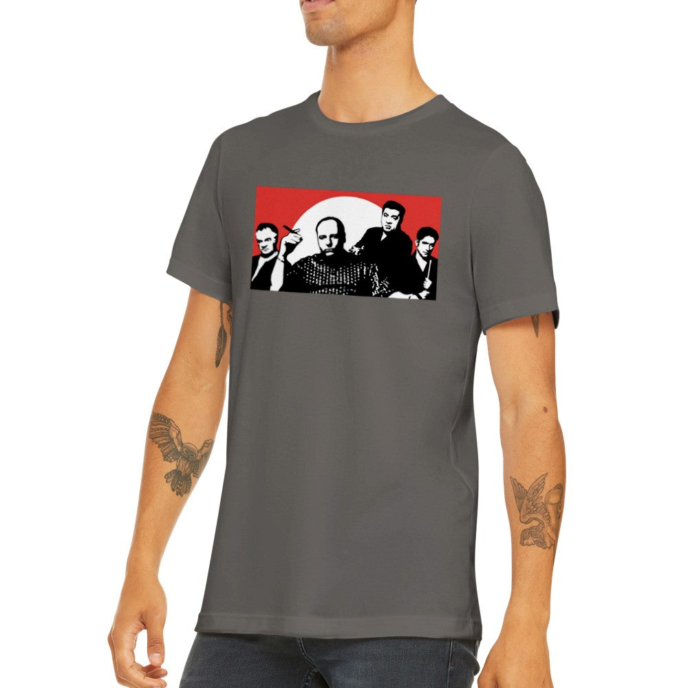 T-Shirt – Gangster Gangsta Artwork – Das Familien-Premium-Unisex-T-Shirt mit Rundhalsausschnitt