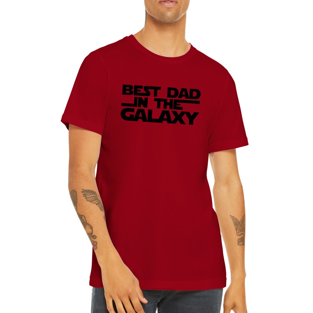 Far T-shirts - Best Dad In The Galaxy Text - Premium Unisex T-shirt