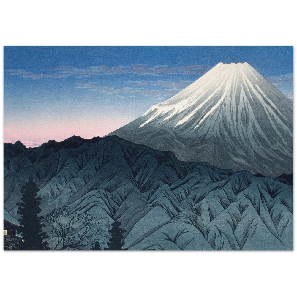 Plakat Mount Fuji From Hakone (1930) af Hiroaki Takahashi - Klassisk Mat Papir