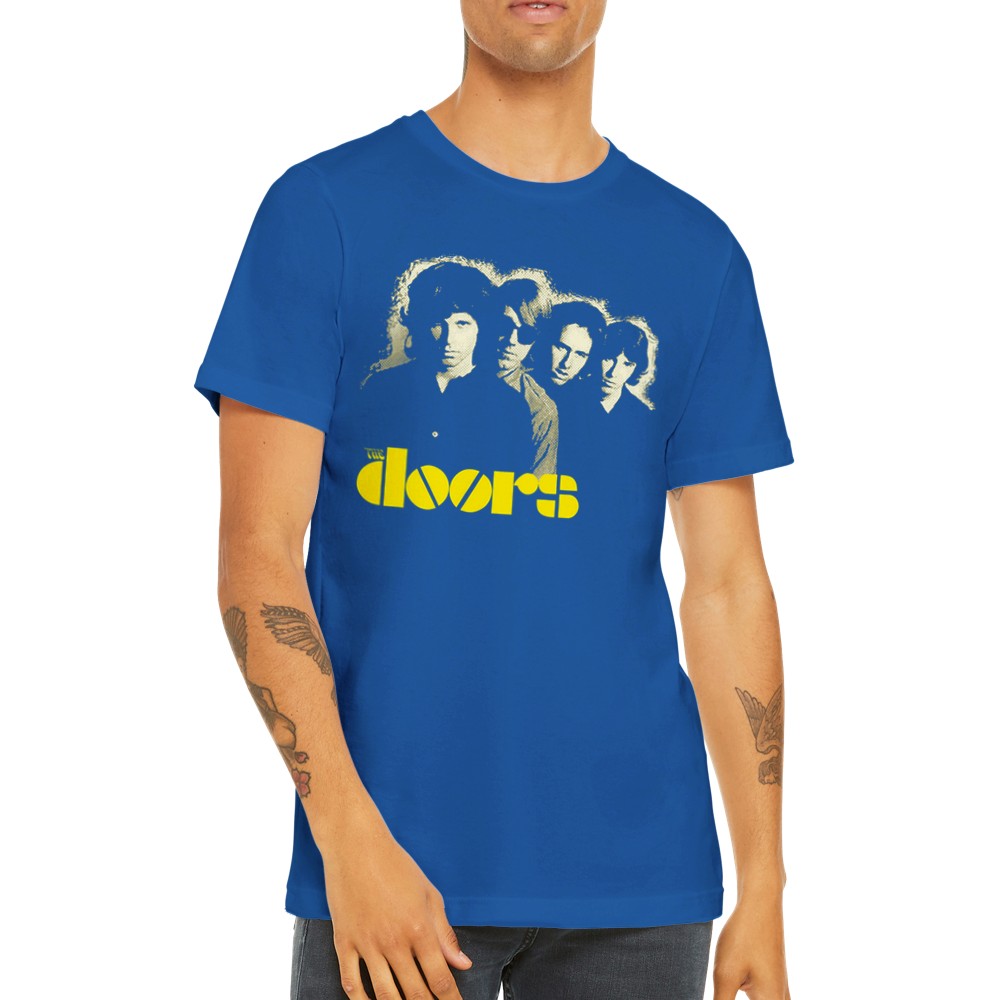 Music T-shirt - The Doors Artwork - Classic Art Premium Unisex T-shirt