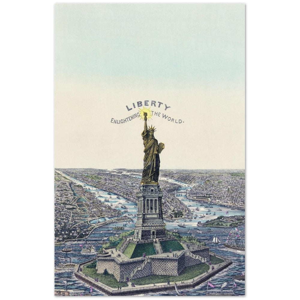 Poster The Great Bartholdi Statue, Liberty Enlightening the World Classic Matte Paper