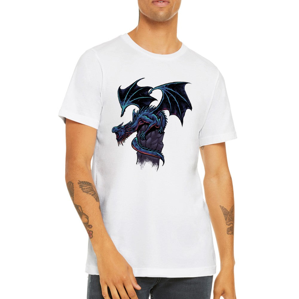 Artwork T-shirts -  Blue Dragon Artwork - Premium Unisex T-shirt