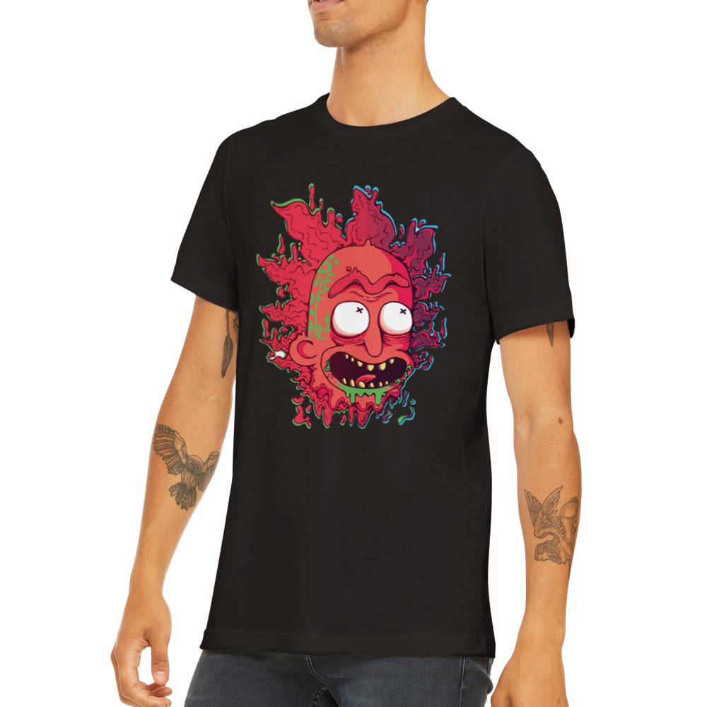 T-Shirt - Rick Artwork - Crazy Rick Stück Premium Unisex T-Shirt