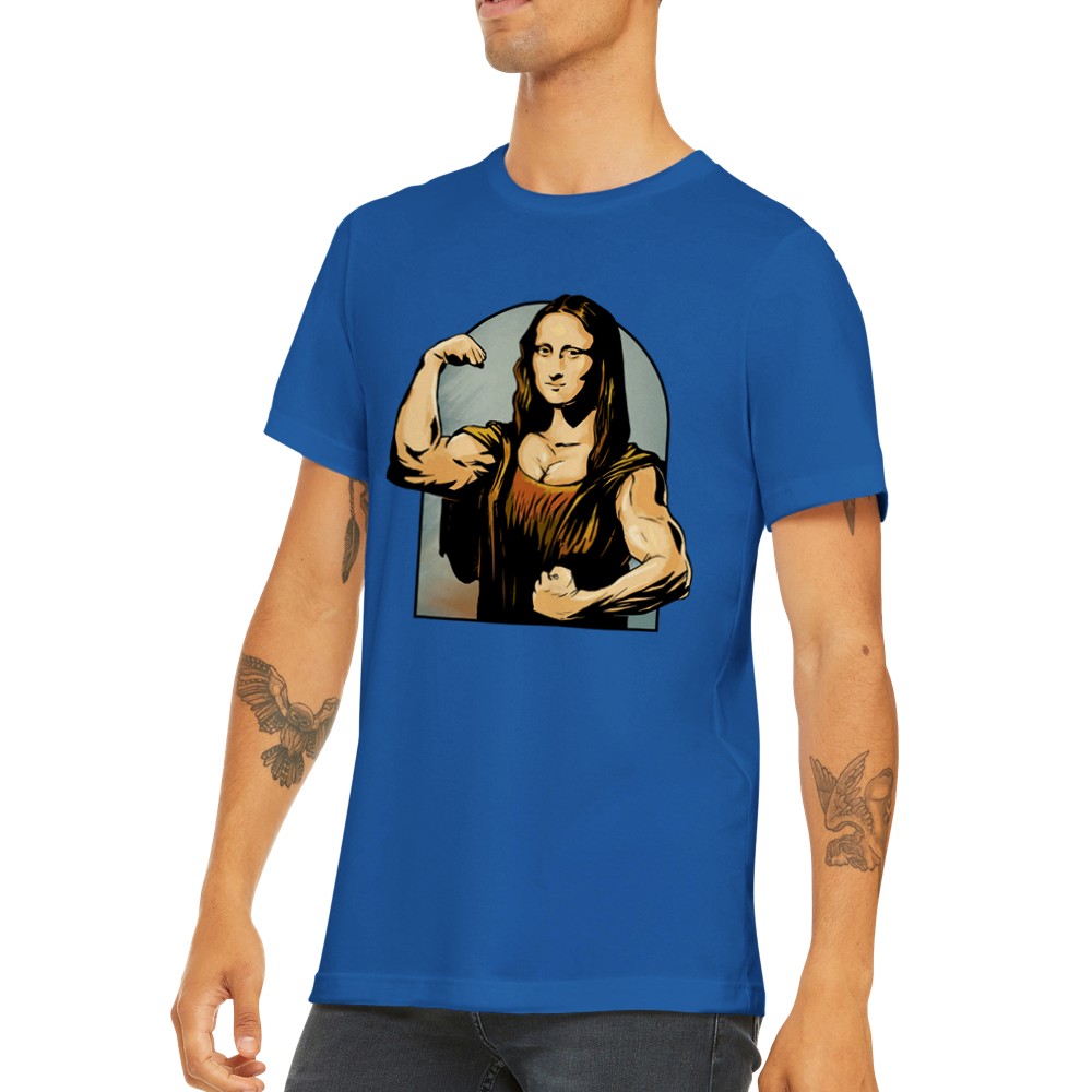 Quote T-shirt - Funny Designs Artwork - Mona Lisa Flex Premium Unisex T-shirt