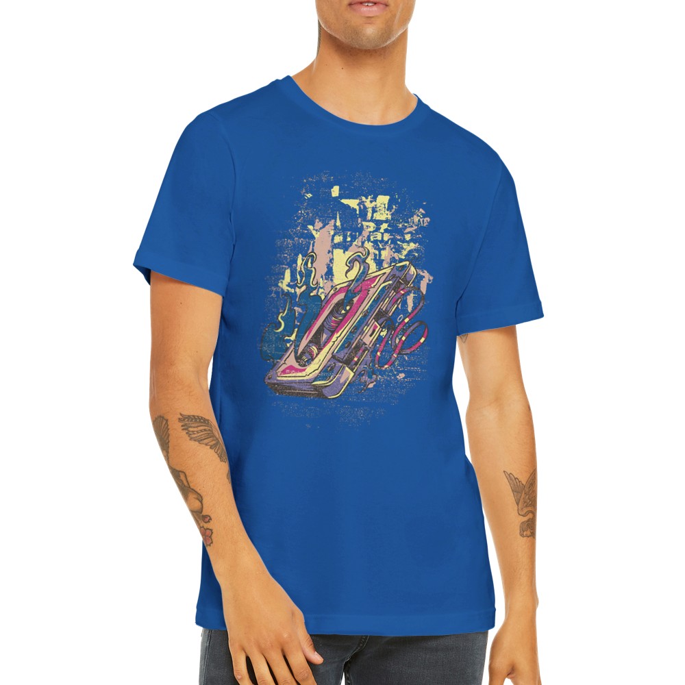 Musik T-shirts - Original Vintage Tape Artwork - Premium Unisex T-shirt