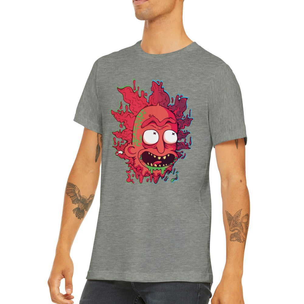 T-Shirt - Rick Artwork - Crazy Rick Stück Premium Unisex T-Shirt