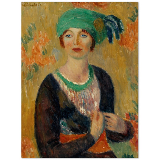 Poster – Girl in Green Turban (1913) William James Glackens – Premium Matte Paper