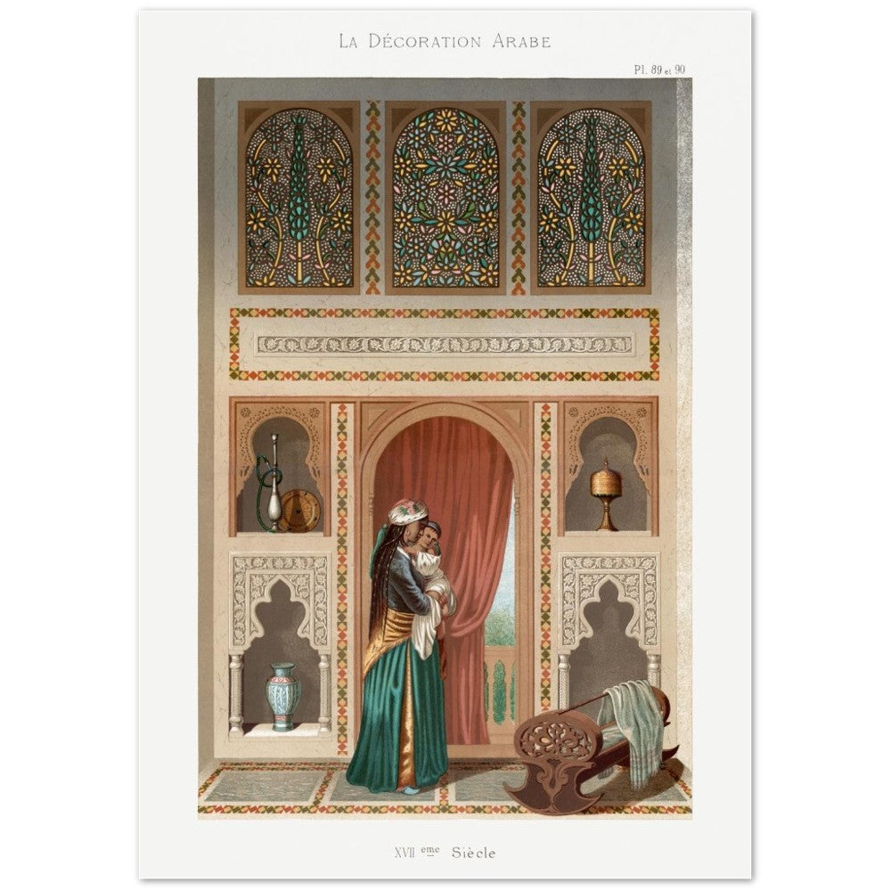 Plakat Décoration Arabe af Emile Prisse (1807-1879) 8 –