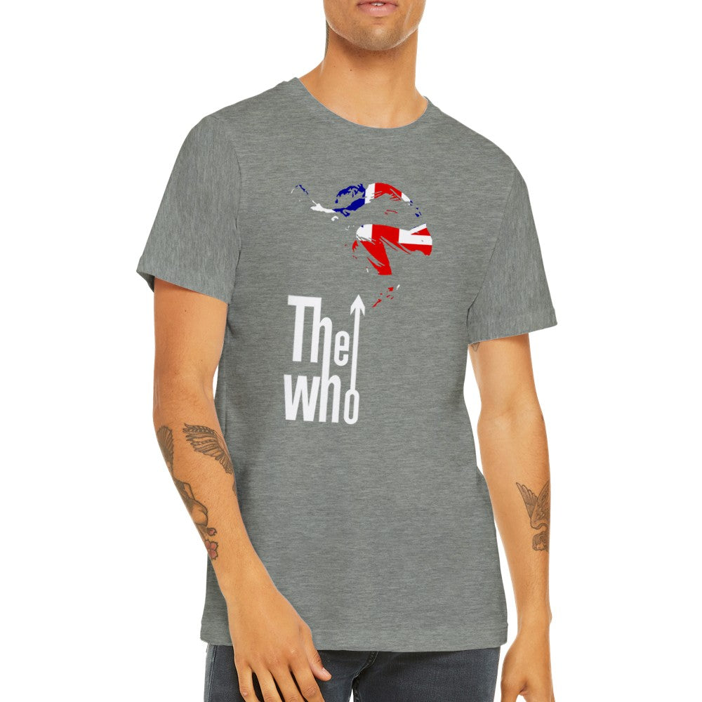 Musik T-Shirt - The Who Artwork - British Rocks Art Premium Unisex T-Shirt 