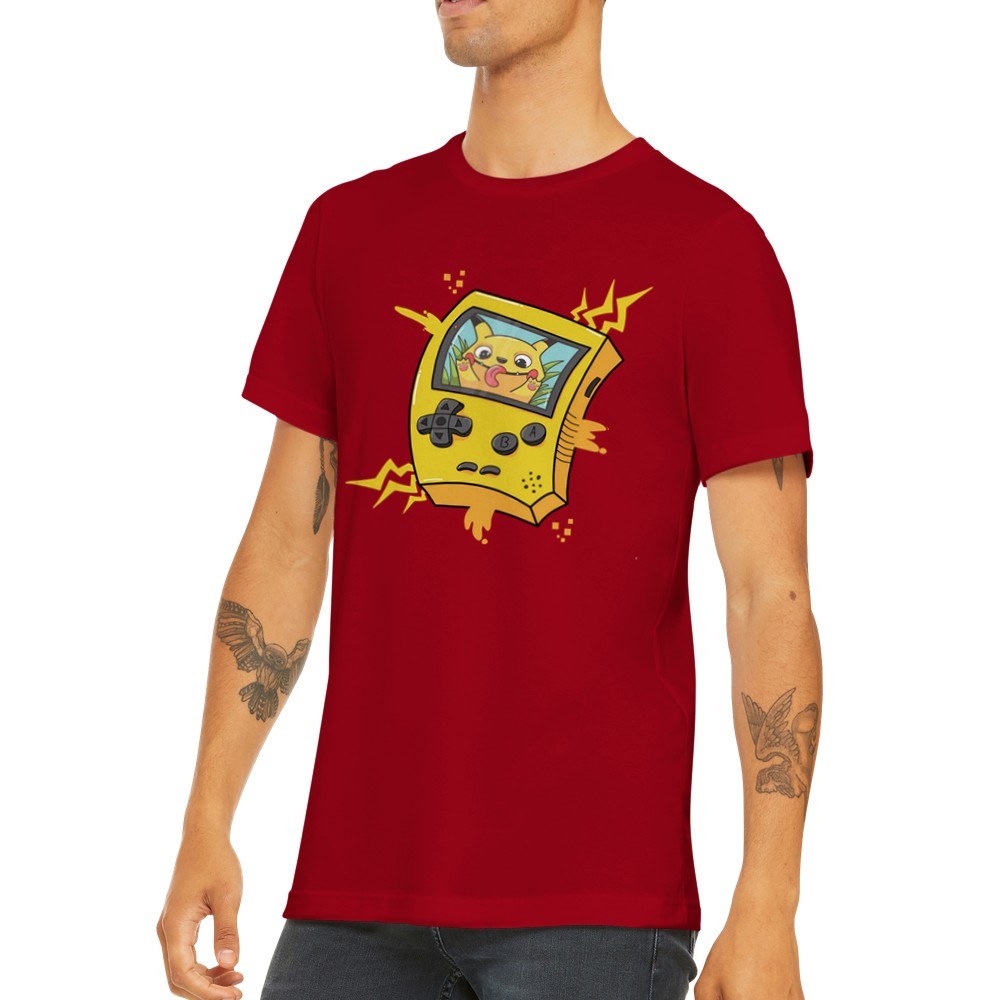 Gaming T-shirt - Pokemon Artwork - Pokemon Cartoon Art Premium Unisex T-shirt