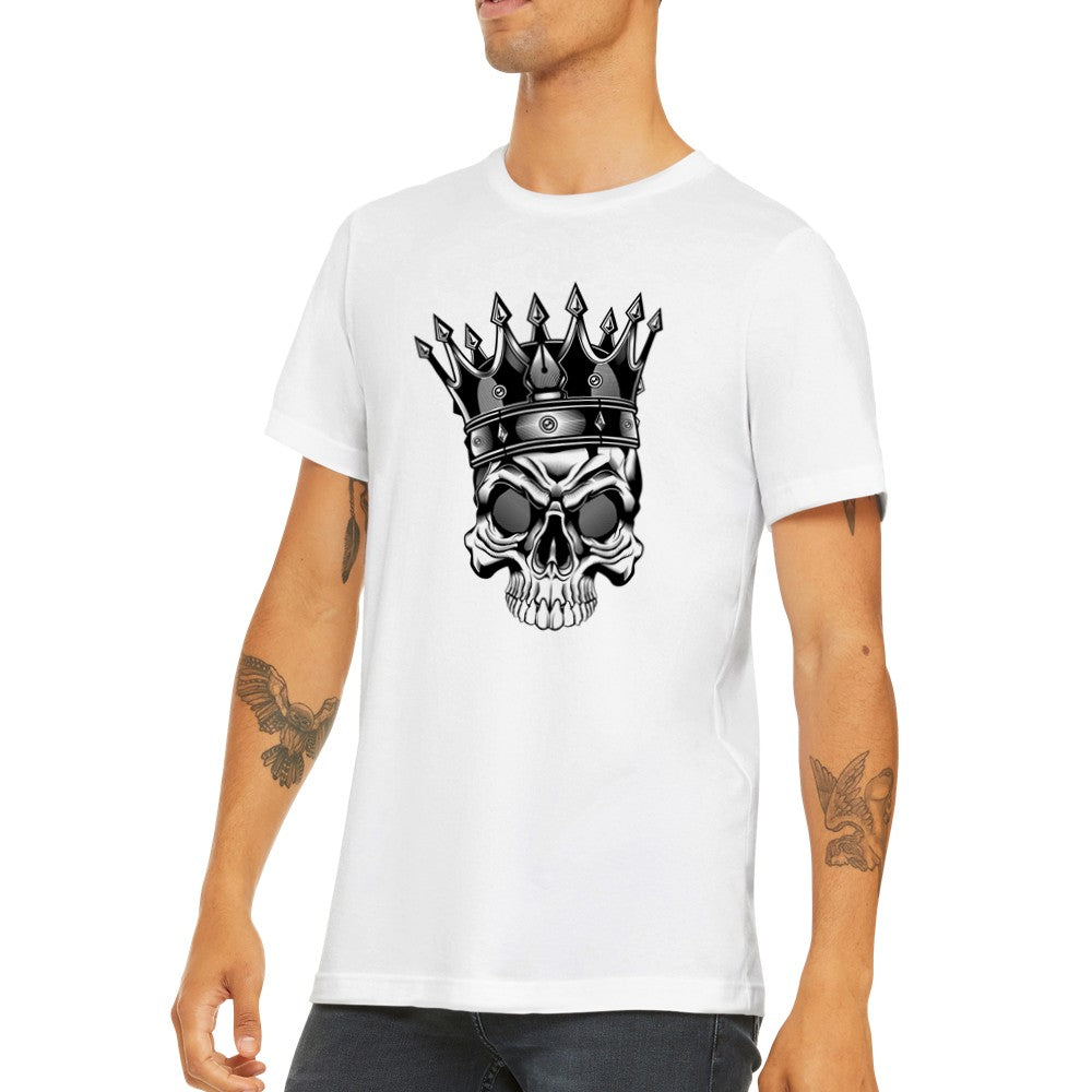 Citat T-shirts - King Of Skulls Premium Unisex T-shirt