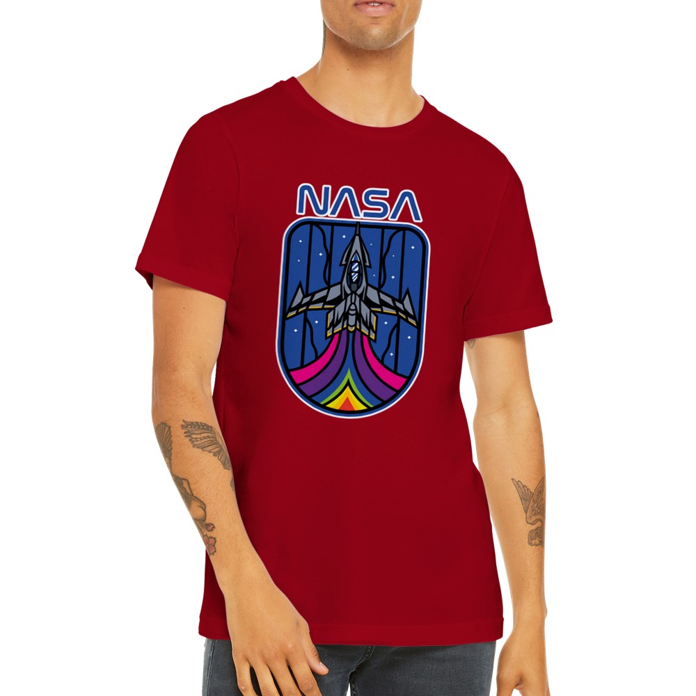Zitat T-Shirt - Lustige Designs - NASA Space Invader Artwork Premium Unisex T-Shirt 